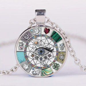 Seeing Eye Lucky Pendant Necklce